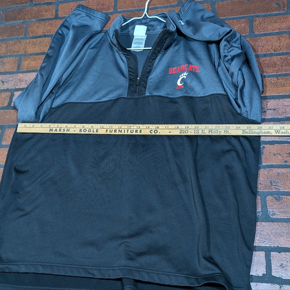 Champion Cincinnati Bearcats 1/4 Zip Pullover - Men's 2XL - Picture 6 of 9